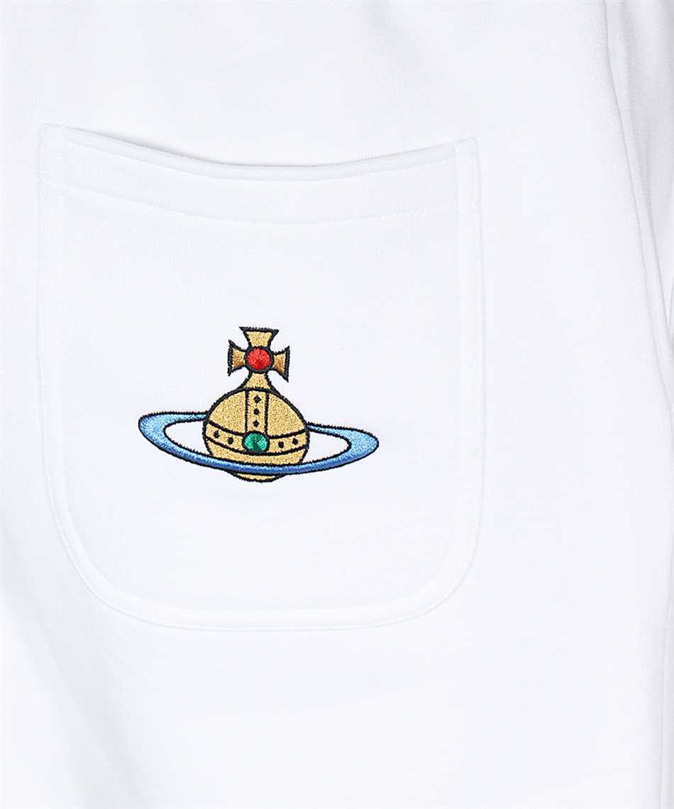Vivienne Westwood Orb Embroidered Drawstring Track Pants In White