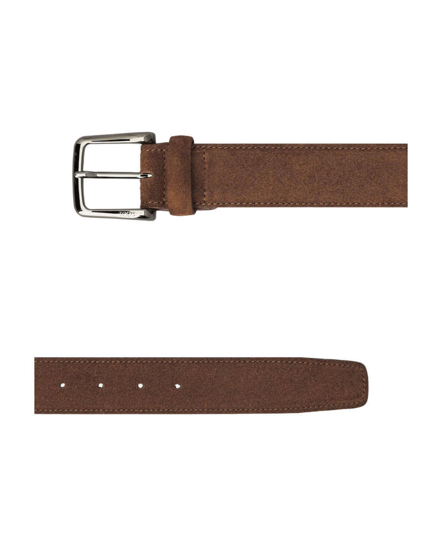 Tod's Suede Belt In Brown