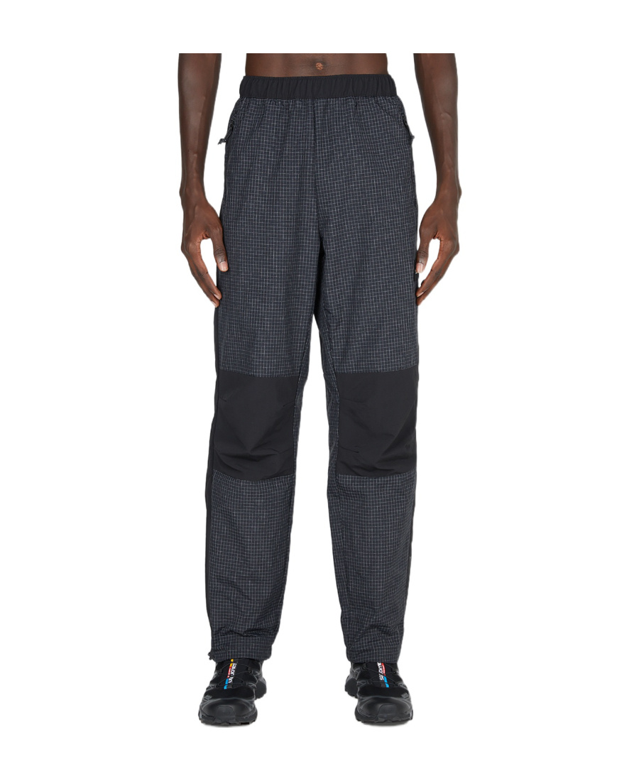 The North Face Logo Embroidered Panelled Pants In Black