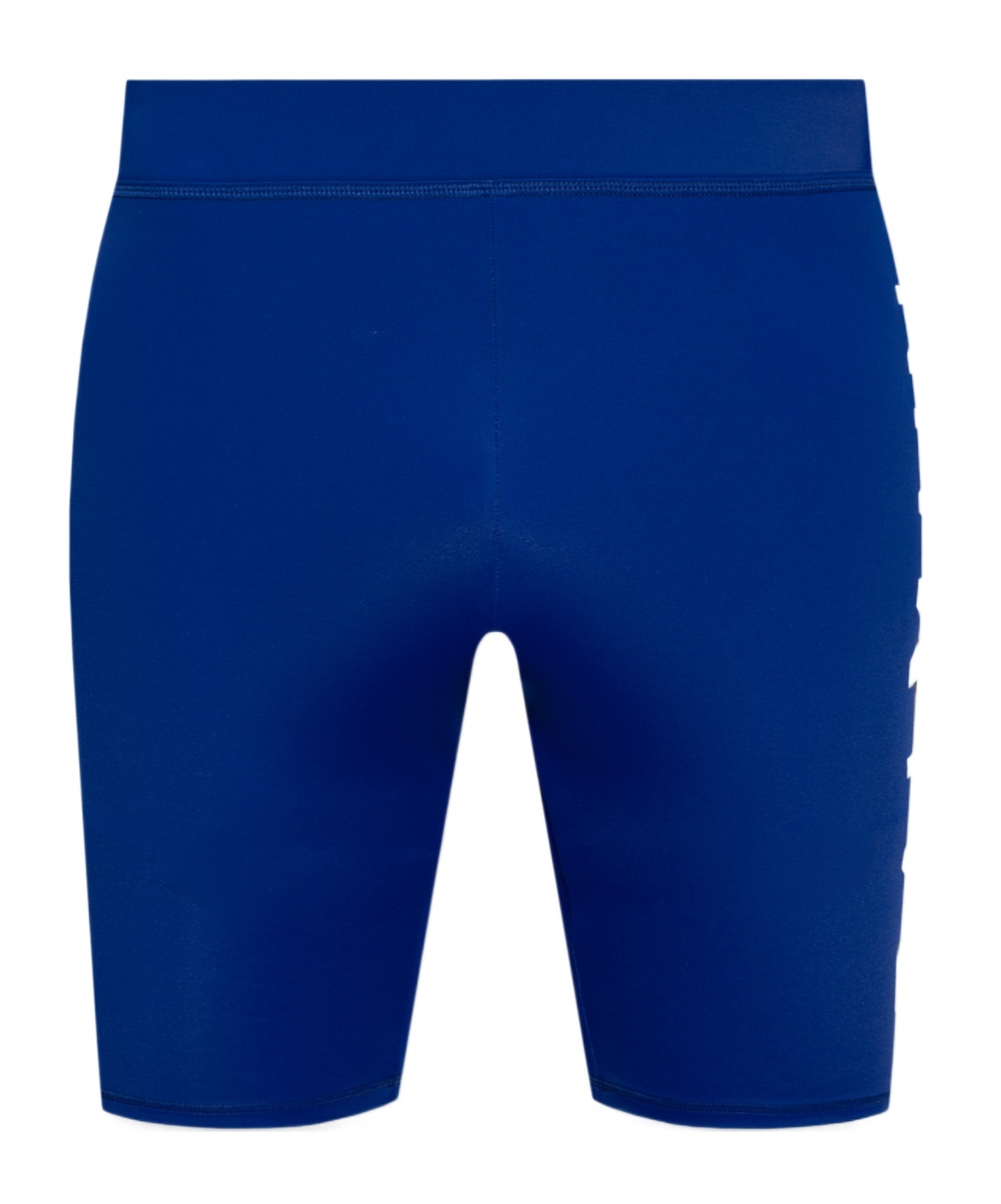 Shop Balmain Logo-print Swim Shorts In Blue