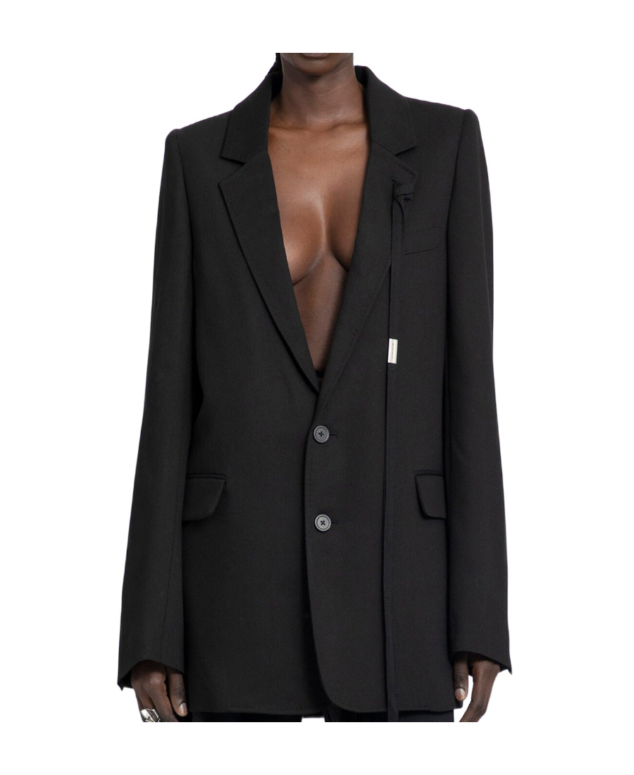 Ann Demeulemeester Liebeth Lapel Suit Jacket In Black