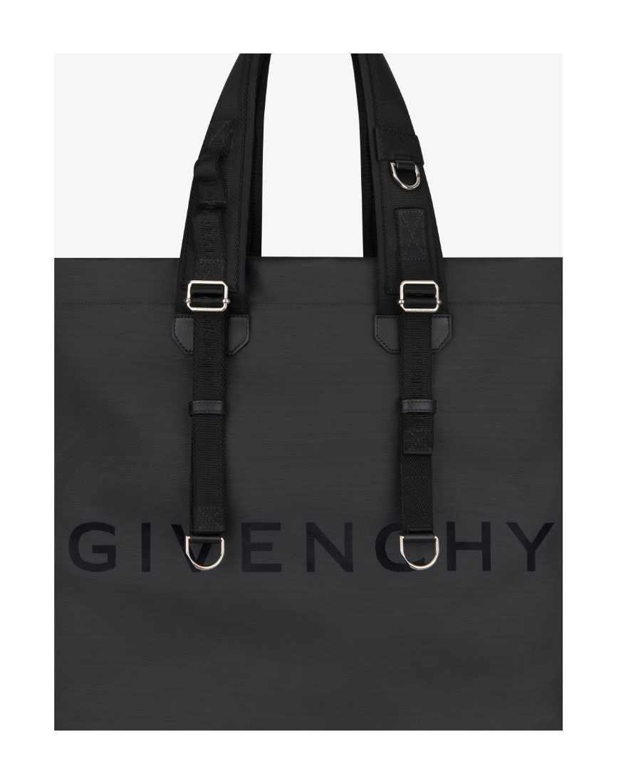 Givenchy Logo Embossed Tote Bag In Black