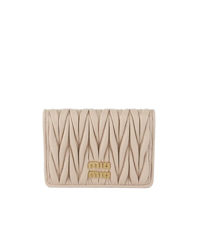 Miu Miu Logo Card Pack In Brown