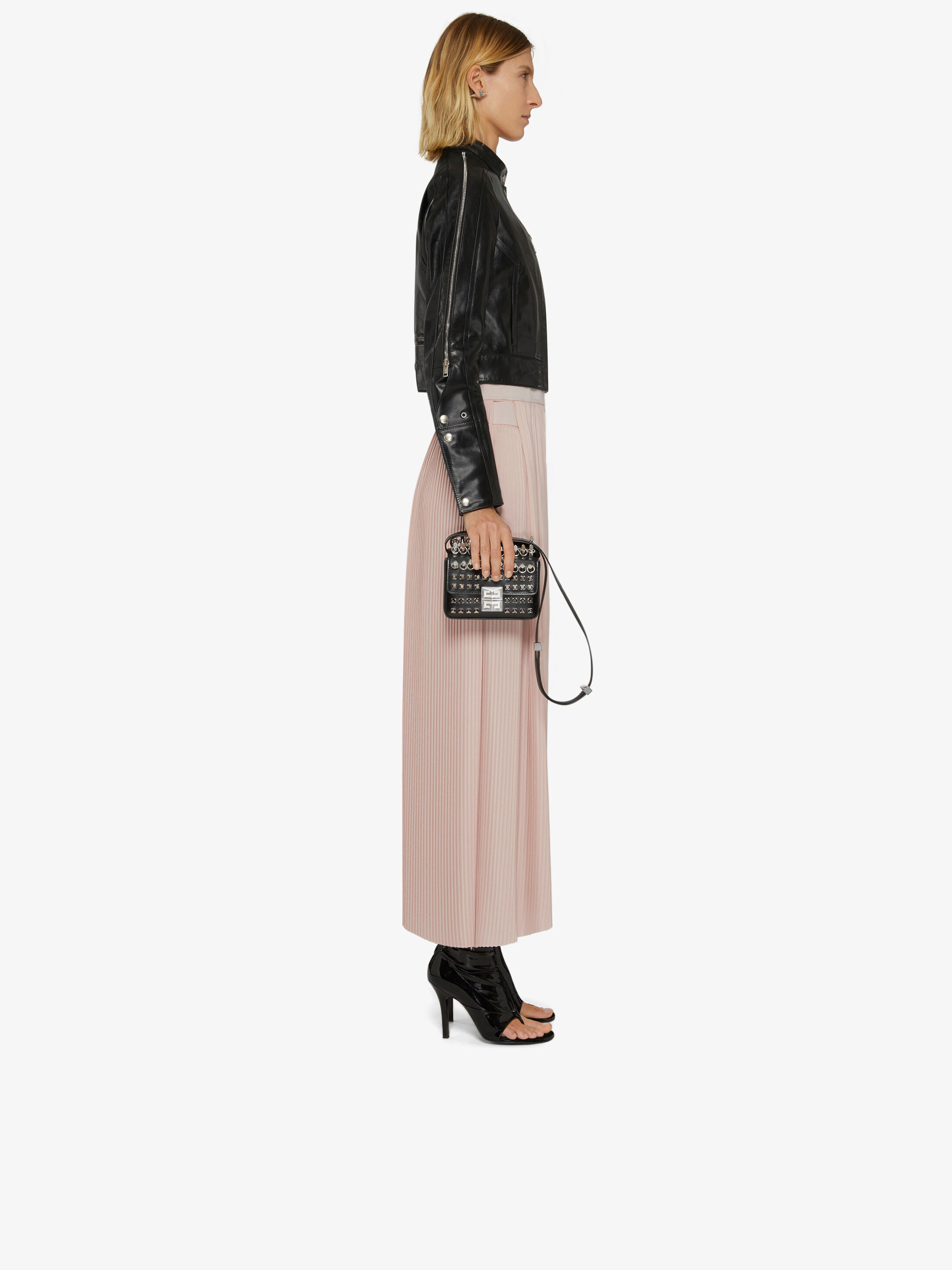 Givenchy Asymmetric Pleated Skirt In Multicolor