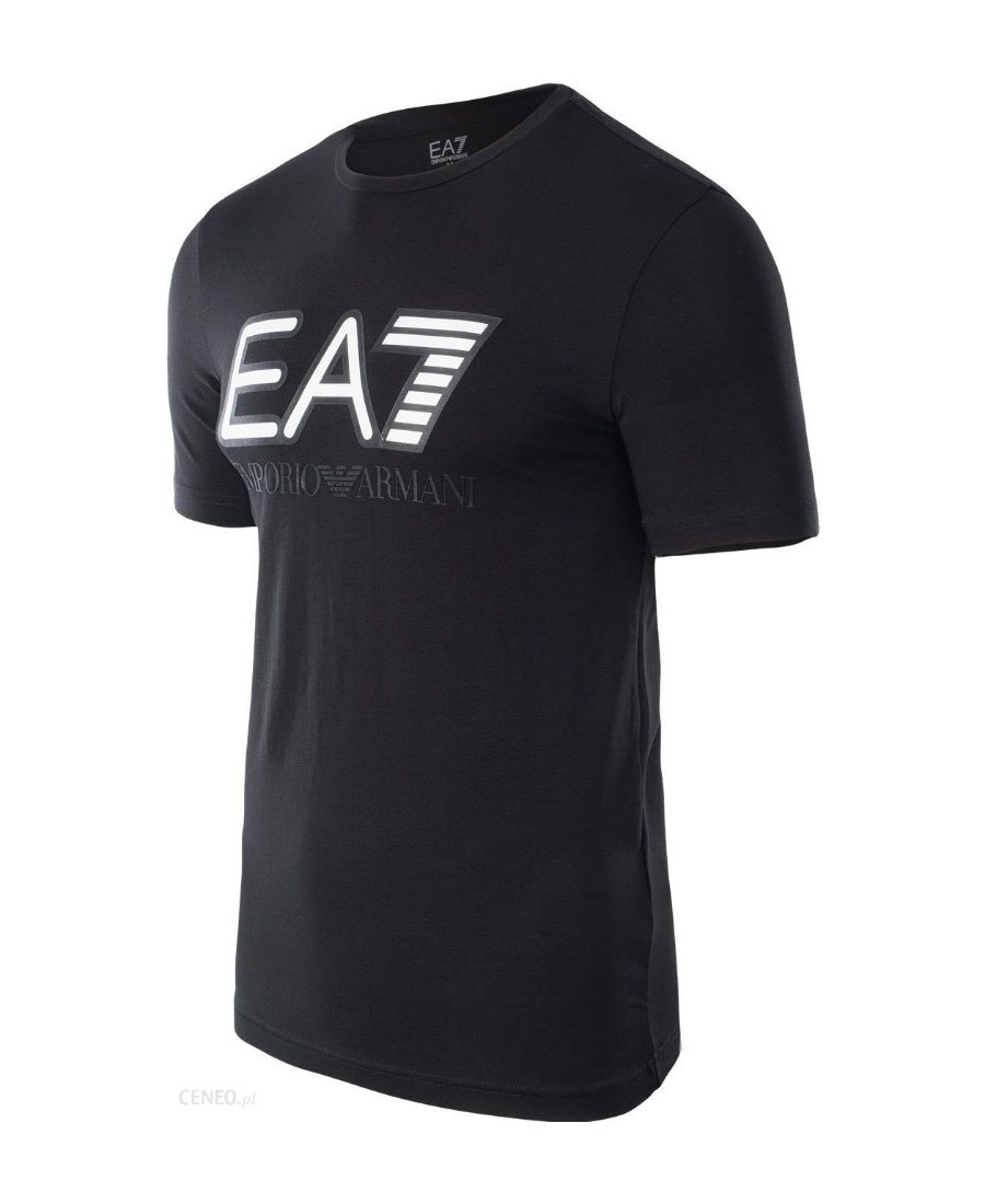 Ea7 Logo Printed T-shirt In Black