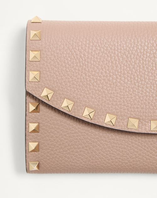 Valentino Rockstud Wallet On Chain In Neutral