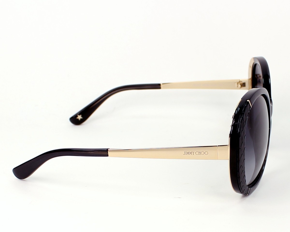 Jimmy Choo Logo Sunglasses In Gray