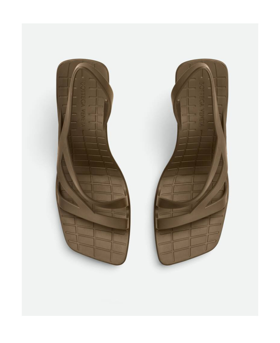 Bottega Veneta Jimbo Slingback Heeled Sandals In Brown