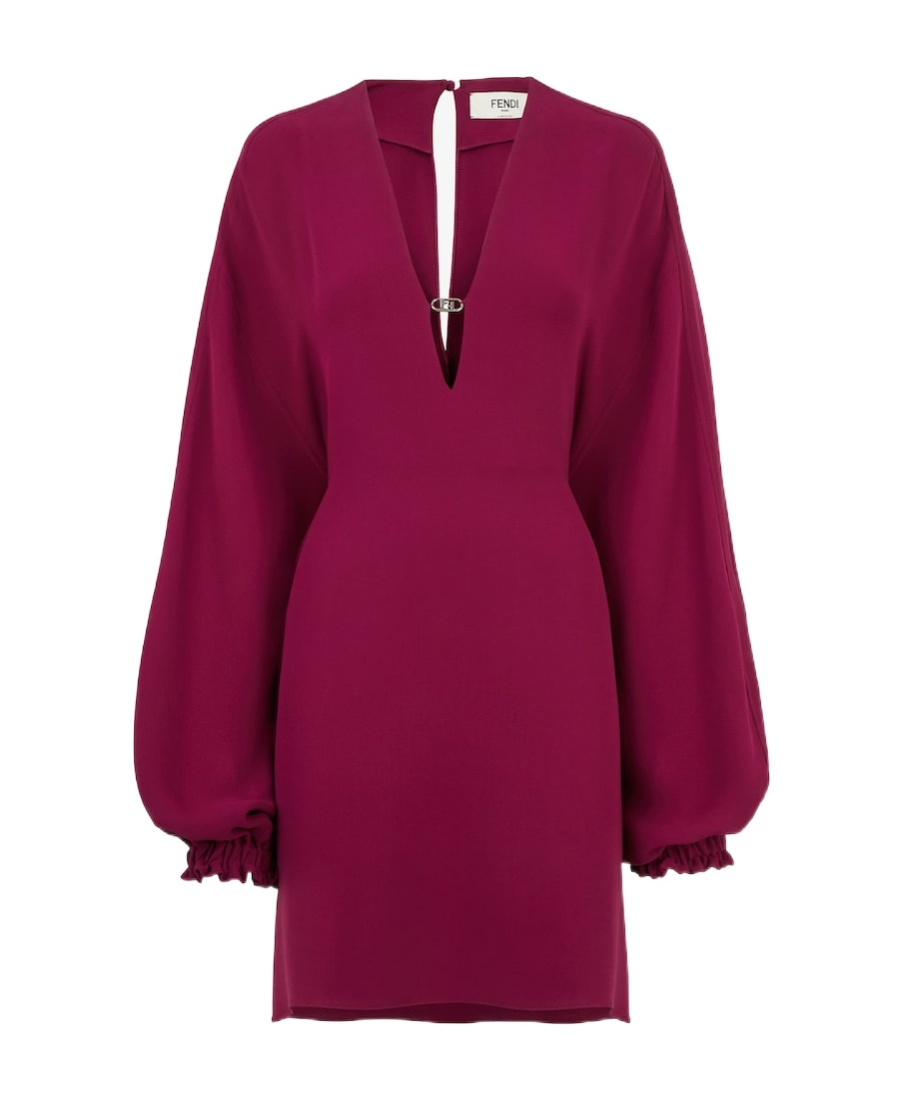 Fendi Cady Dress In Red