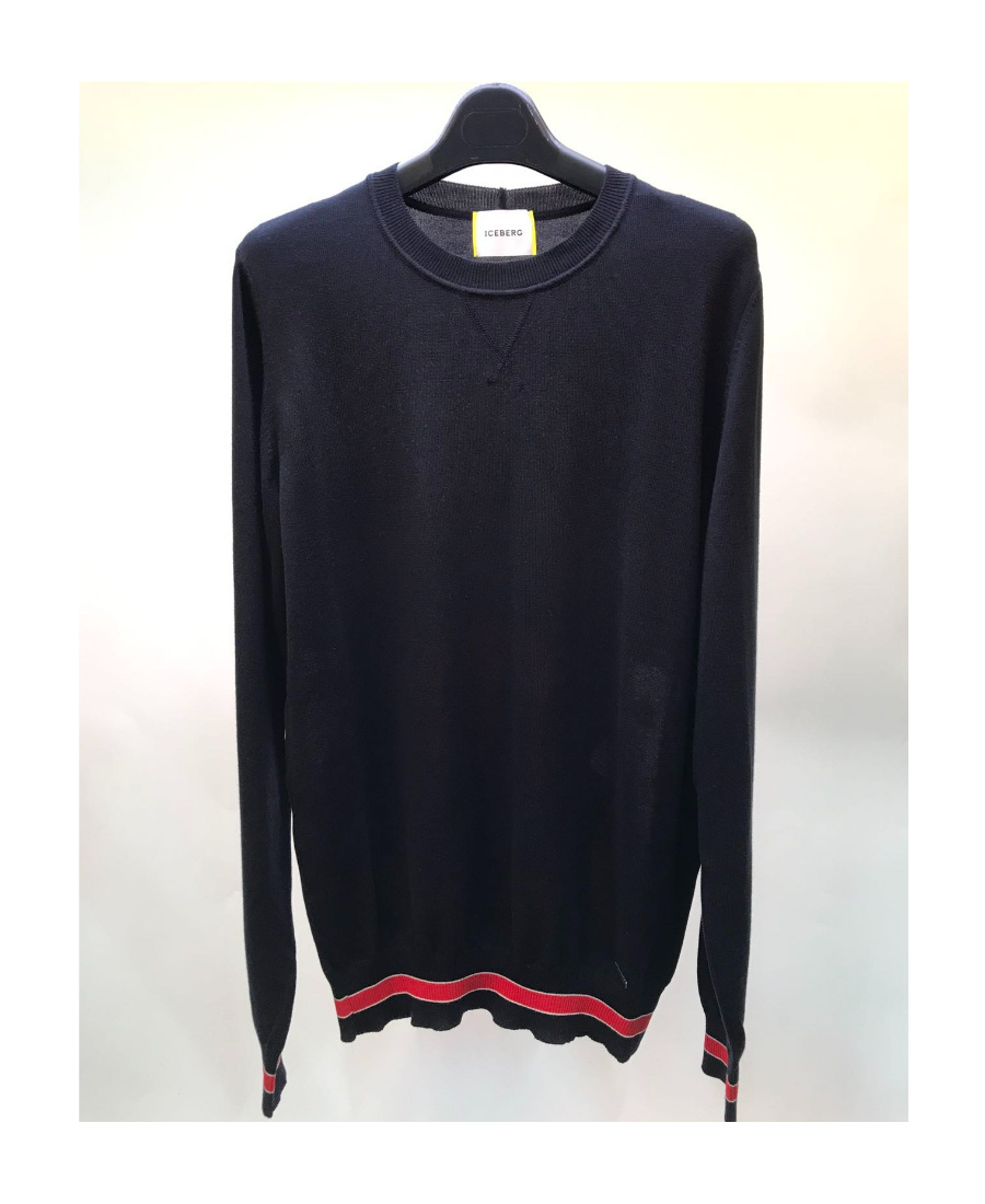 Iceberg Long-sleeved Sweater In Black