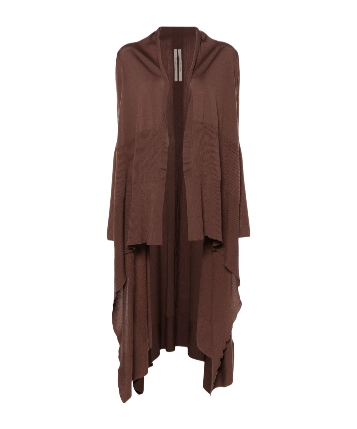 Rick Owens Open-front Virgin Wool Cardigan In Red