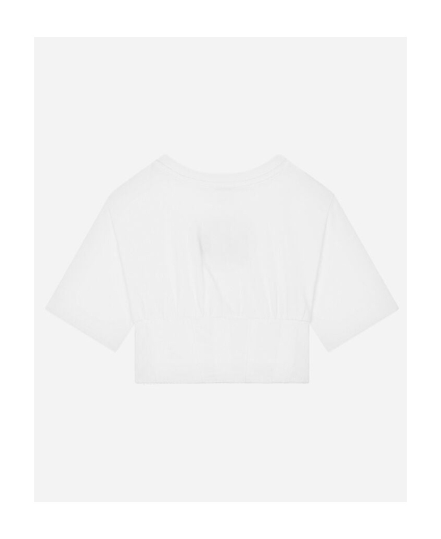 Dolce & Gabbana Logo-plaque Short-sleeved T-shirt In White