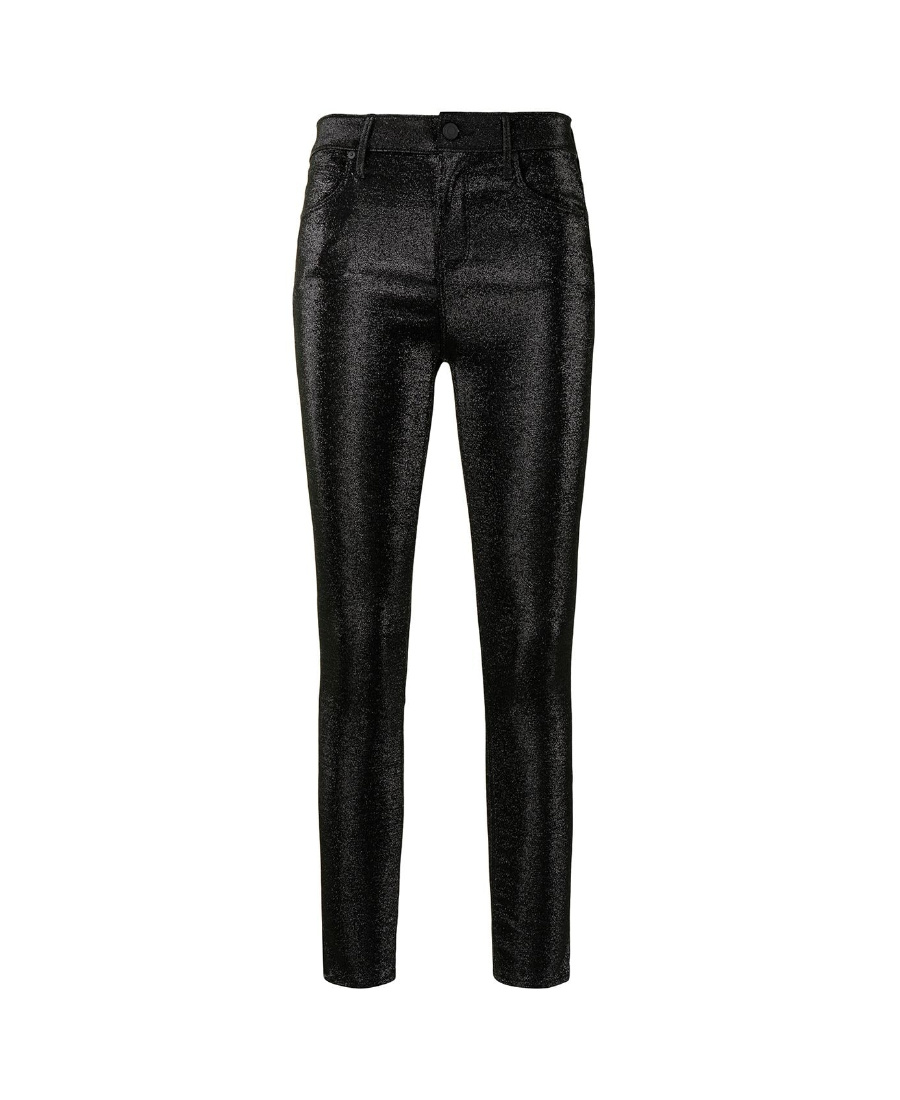 Rta Black Madrid Sequined Skinny Casual Pants In Black
