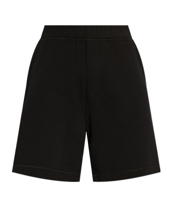 Dsquared2 Bermuda Icon New Generation Big Boxer In Cotton In Black