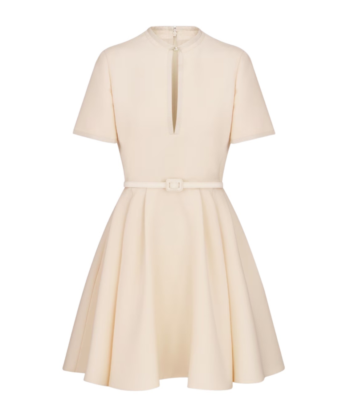 DIOR SHORT FLARED WOOL DRESS 