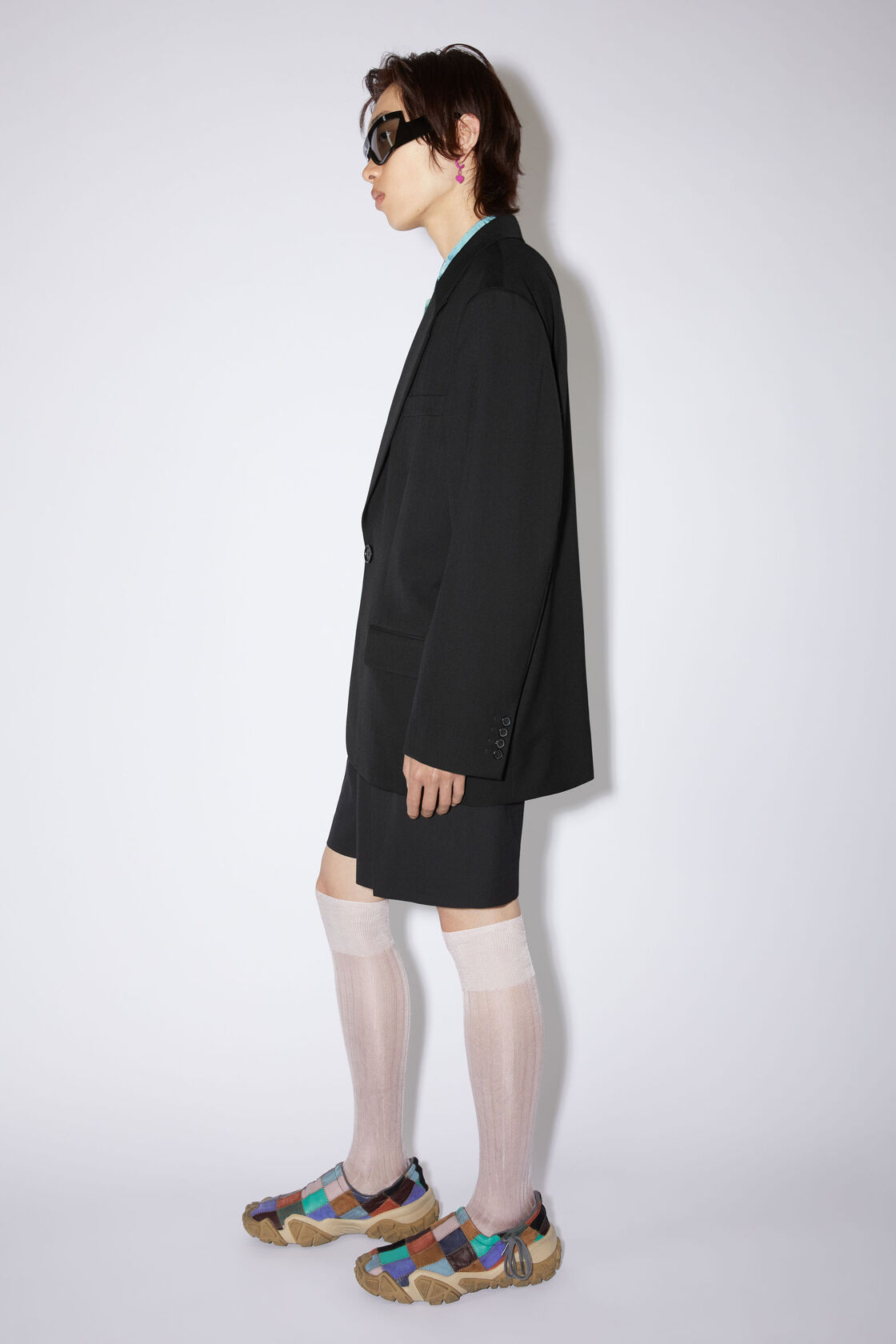 Acne Studios Single-breasted Wool Blazer In Black