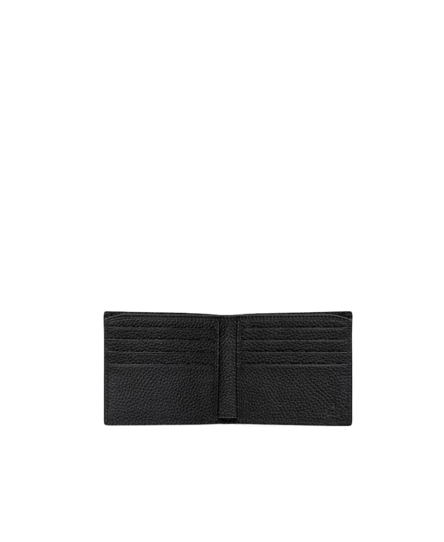 Gucci Logo Plaque Bifold Wallet In Black