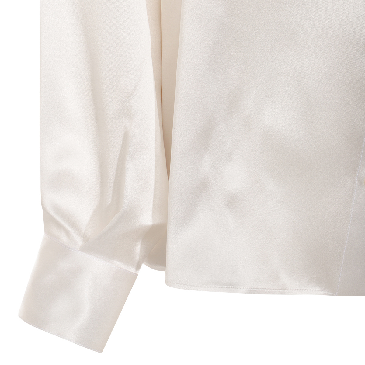 Eleventy Satin Finish Long Sleeve Buttoned Cuffs Top