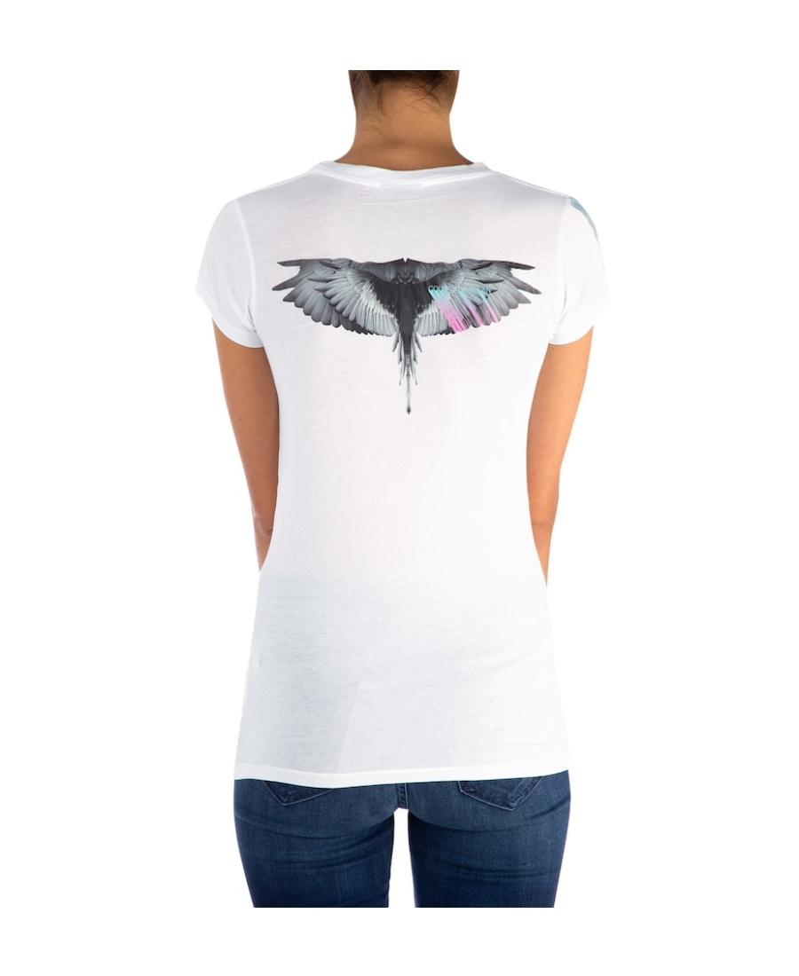 Marcelo Burlon County Of Milan Logo Wing Printed T-shirt In White
