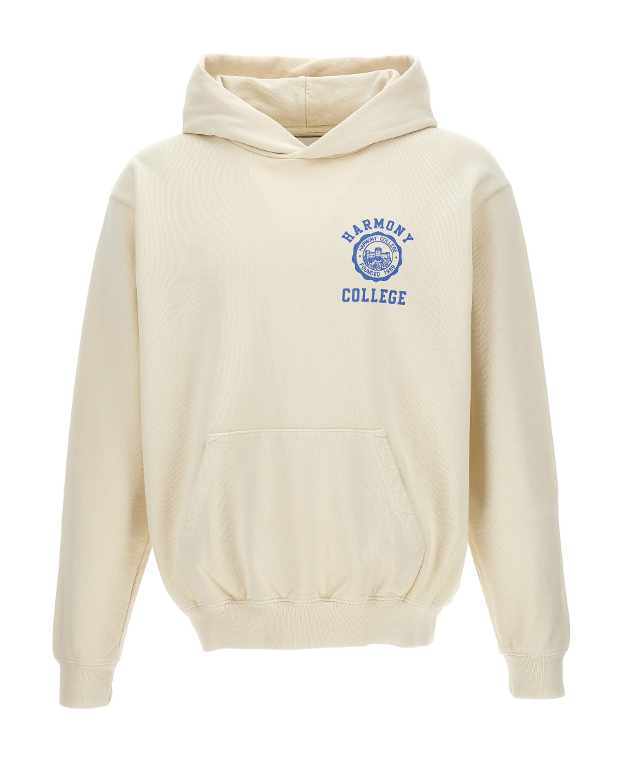 Harmony Paris Long-sleeved Hooded Sweater In Nude