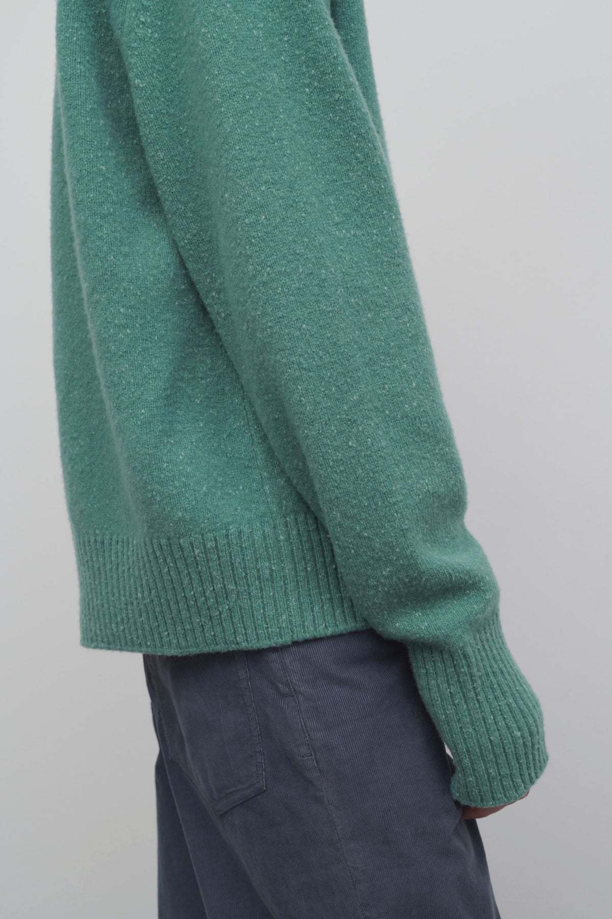 The Row Mansell Pure Wool Sweater In Green