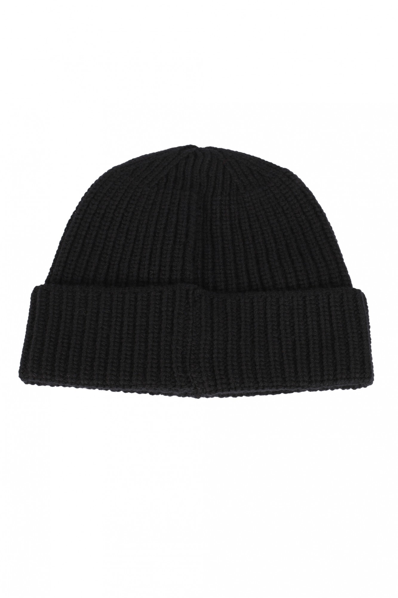 Shop Stone Island Logo-patch Beanie In Black