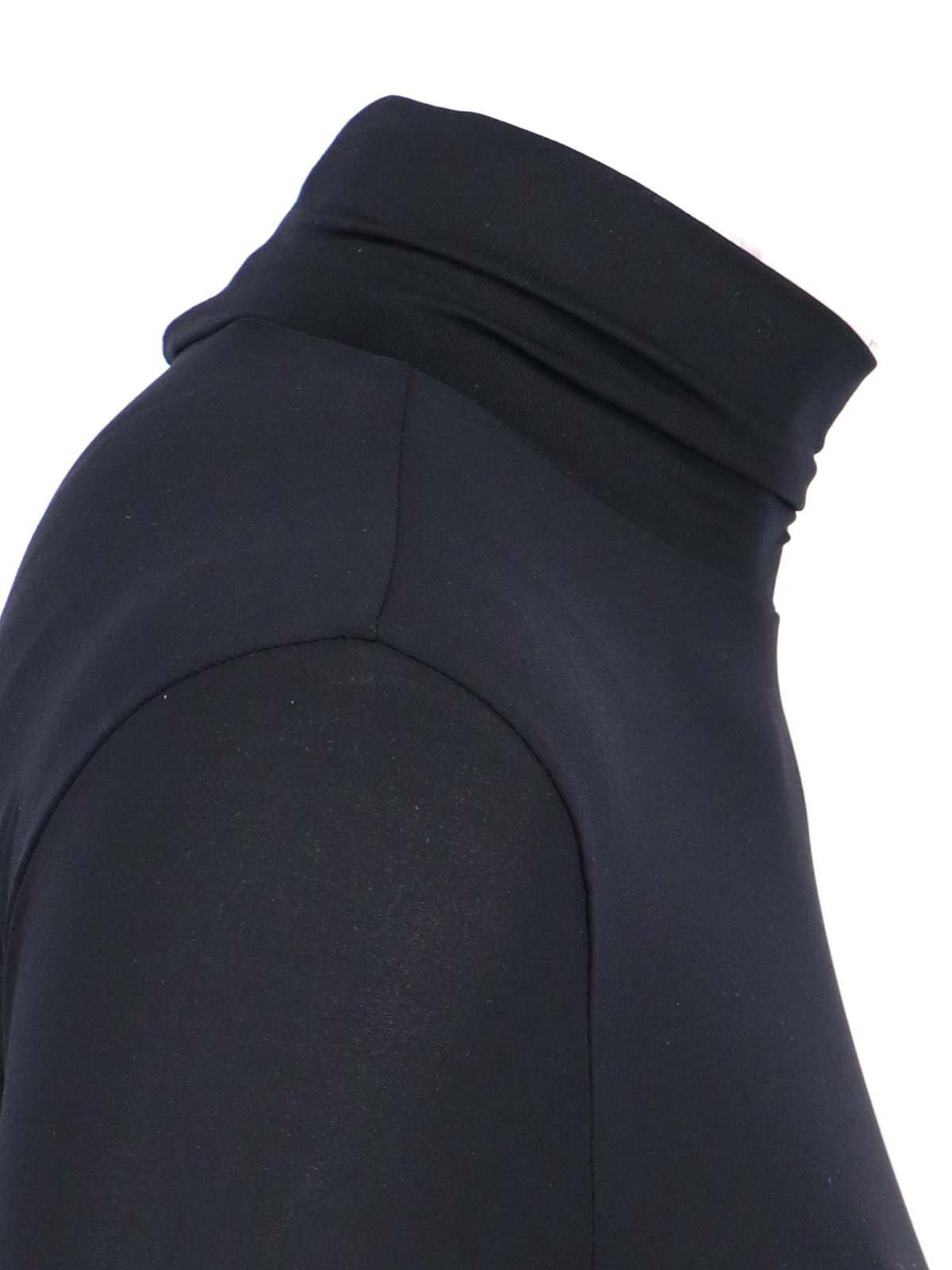 Aspesi Fitted Turtleneck Long Sleeves Top In Black
