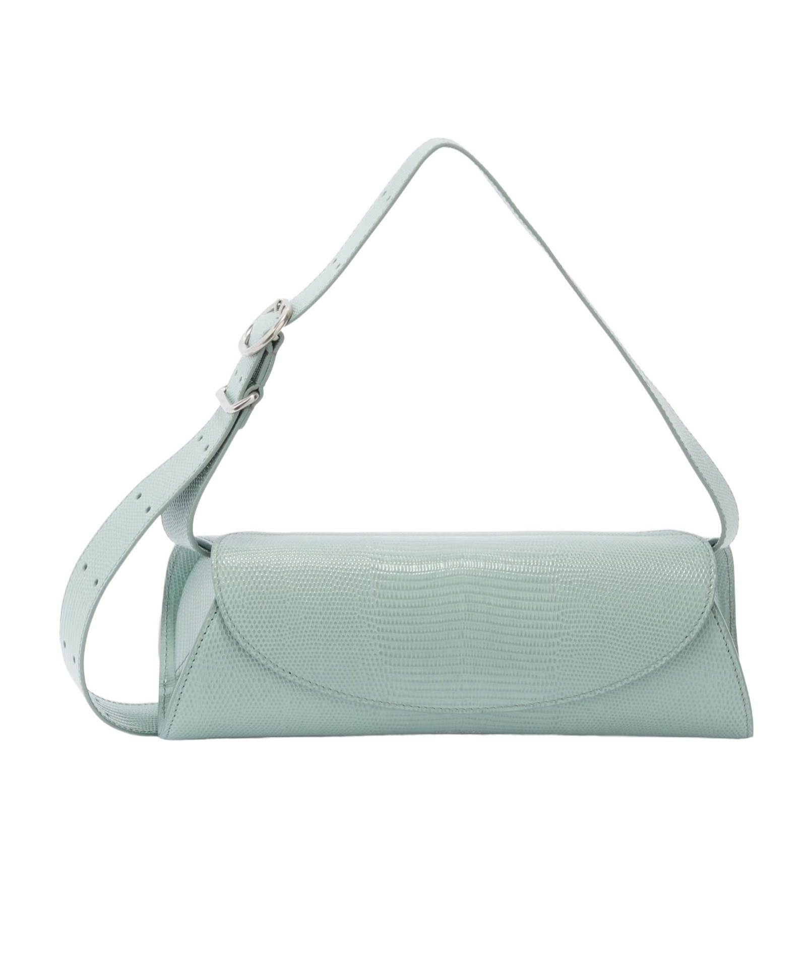 Jil Sander Small Cannolo Shoulder Bag In Green