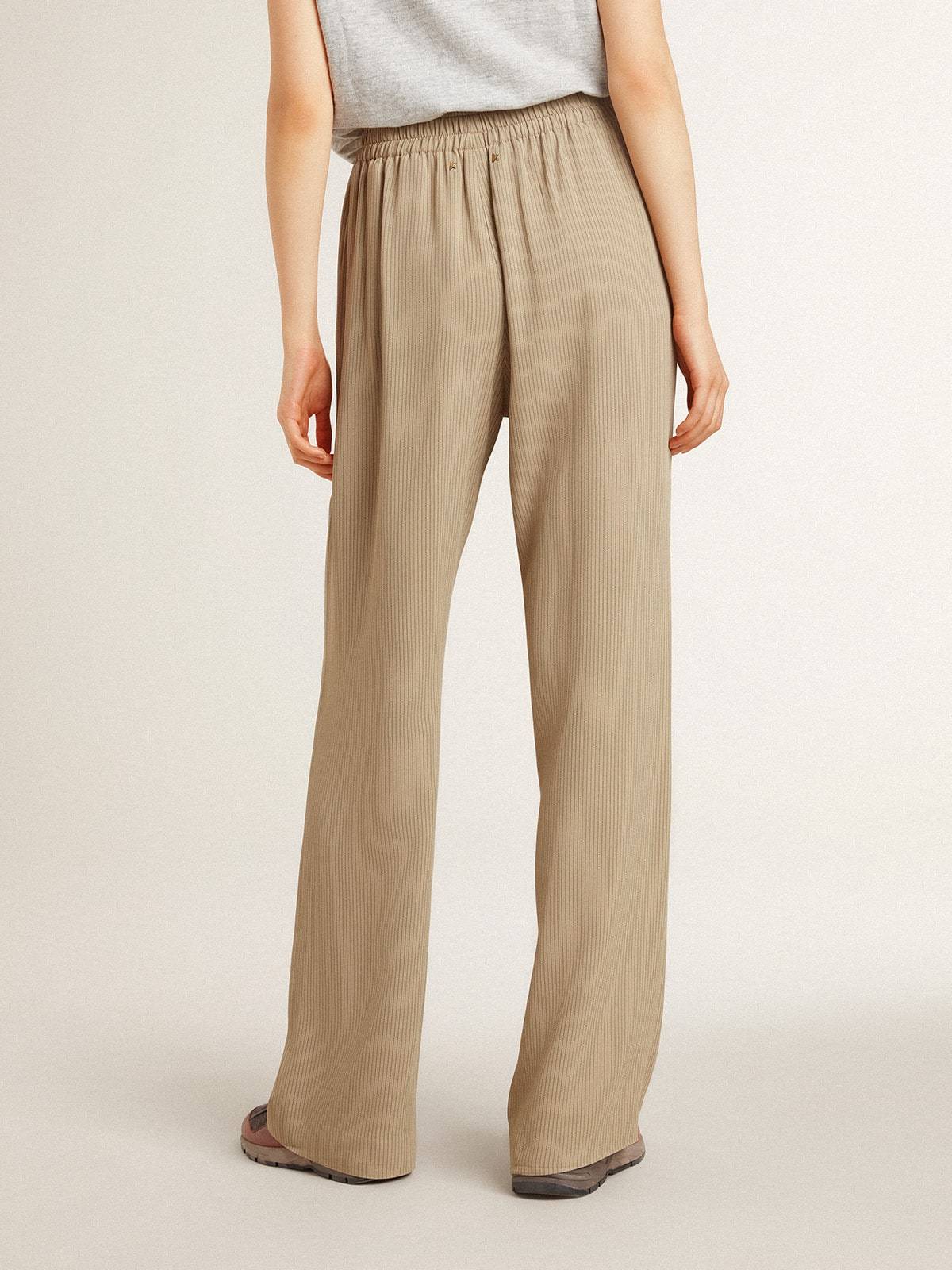 Golden Goose Deluxe Brand Straight-leg Pleated Trousers In Brown