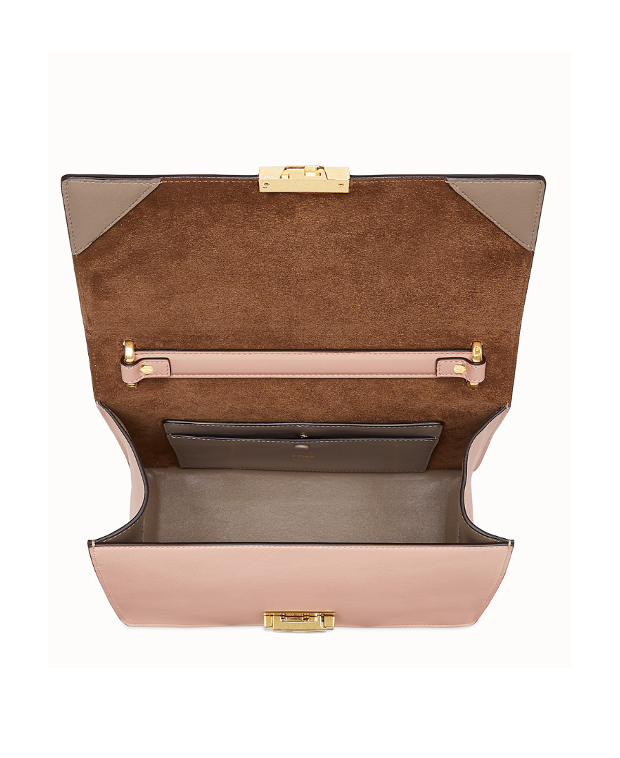 Fendi Kan U Shoulder Bag In Nude