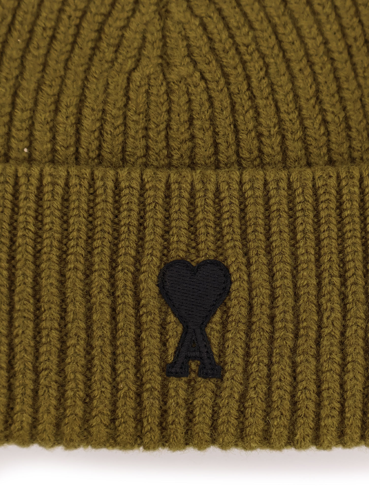 Ami Alexandre Mattiussi Ami Logo Embroidered Turn Up Beanie