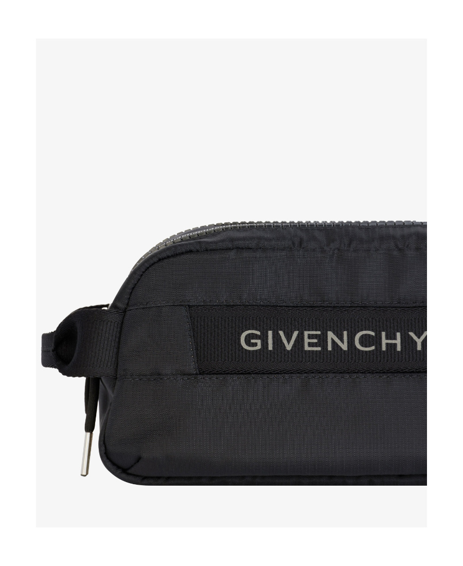 Givenchy Logo-patch Wash Bag In Black