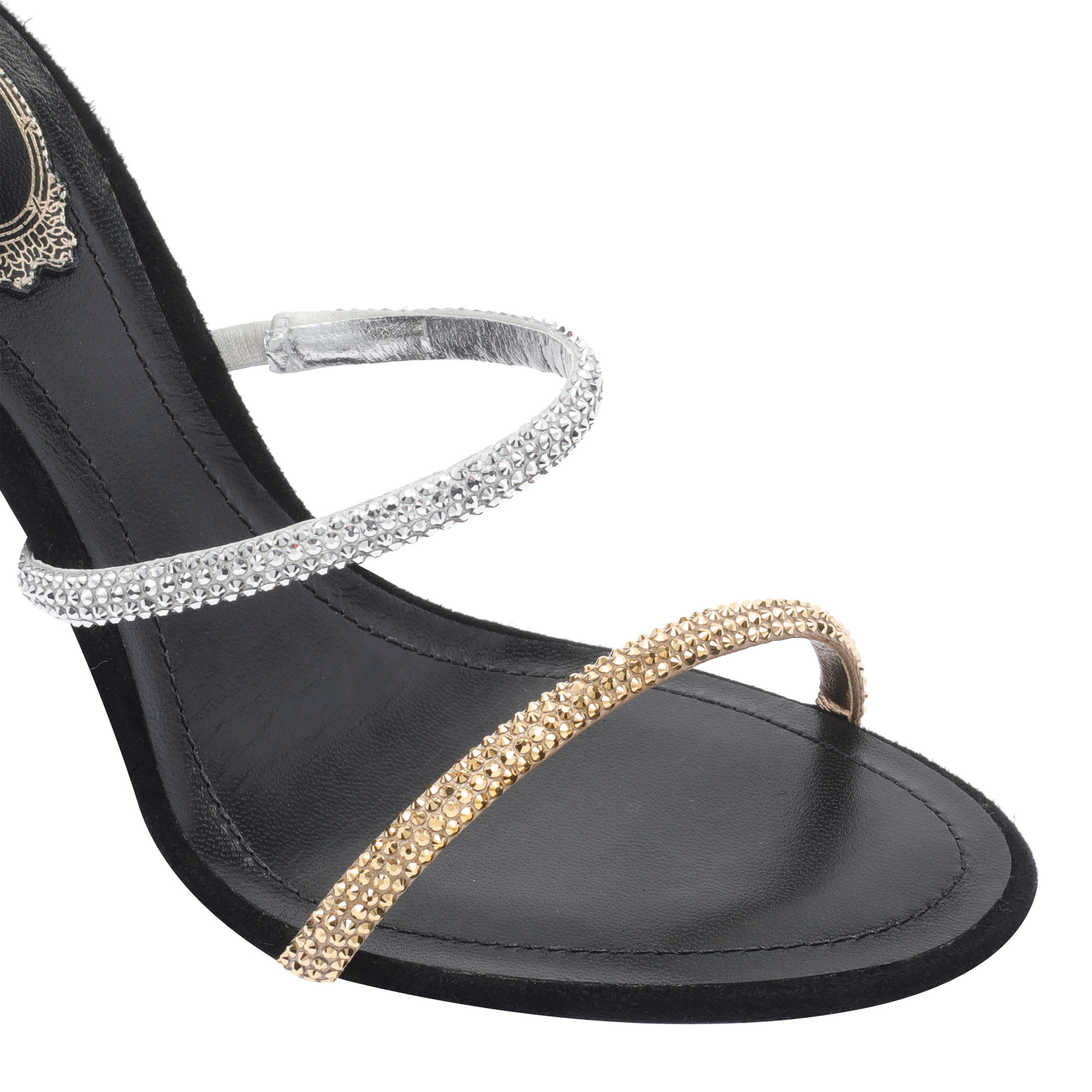 René Caovilla Cleo Sandals In Gold
