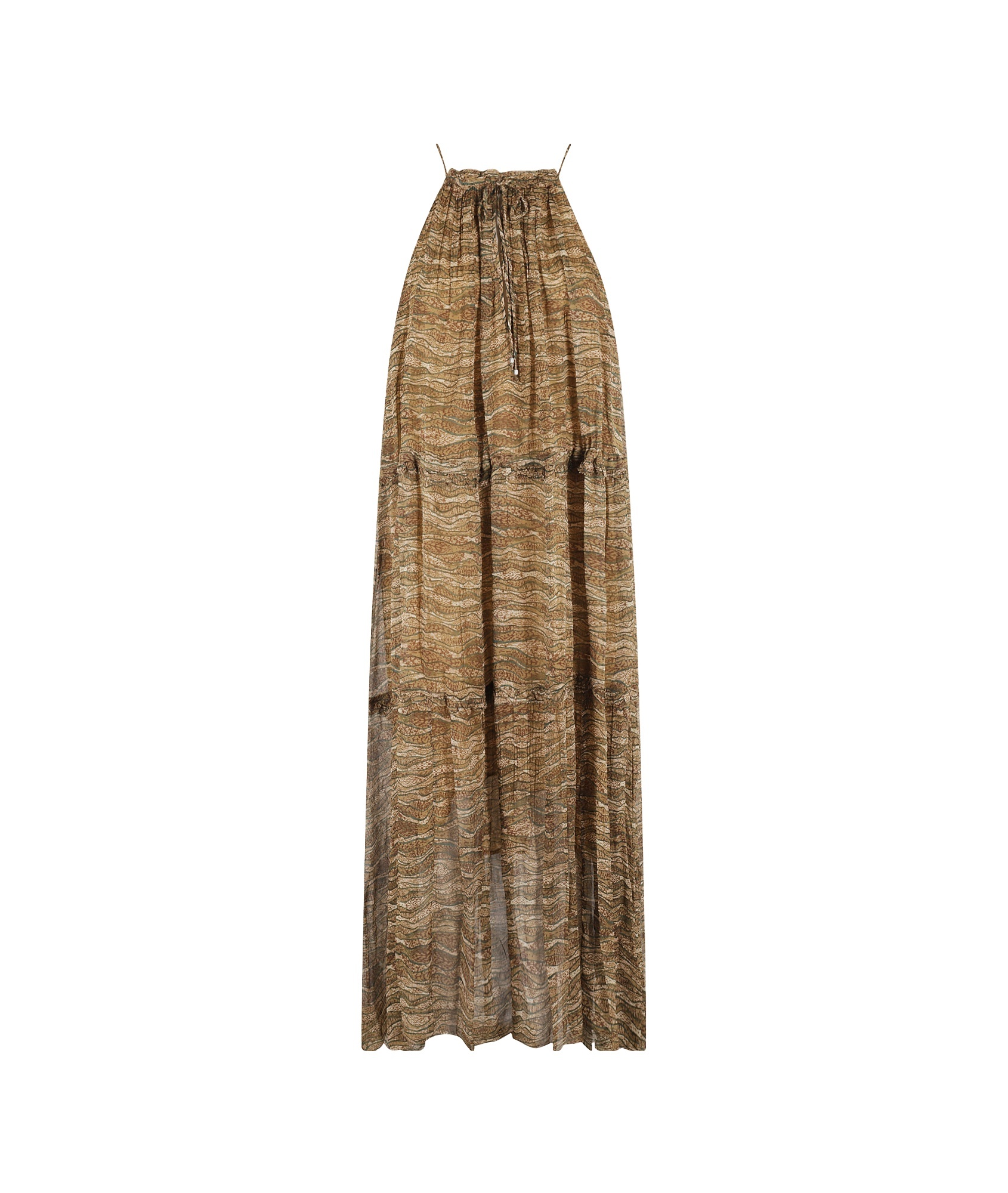 Shop Isabel Marant Étoile Alita Maxi Dress In Brown