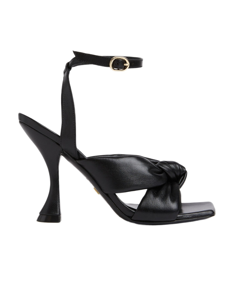 Stuart Weitzman Playa 110mm Leather Sandals In Black