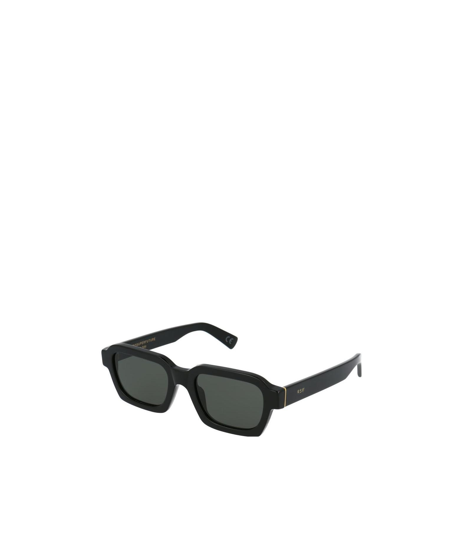 Retrosuperfuture Caro Rectangular Frame Sunglasses In Black