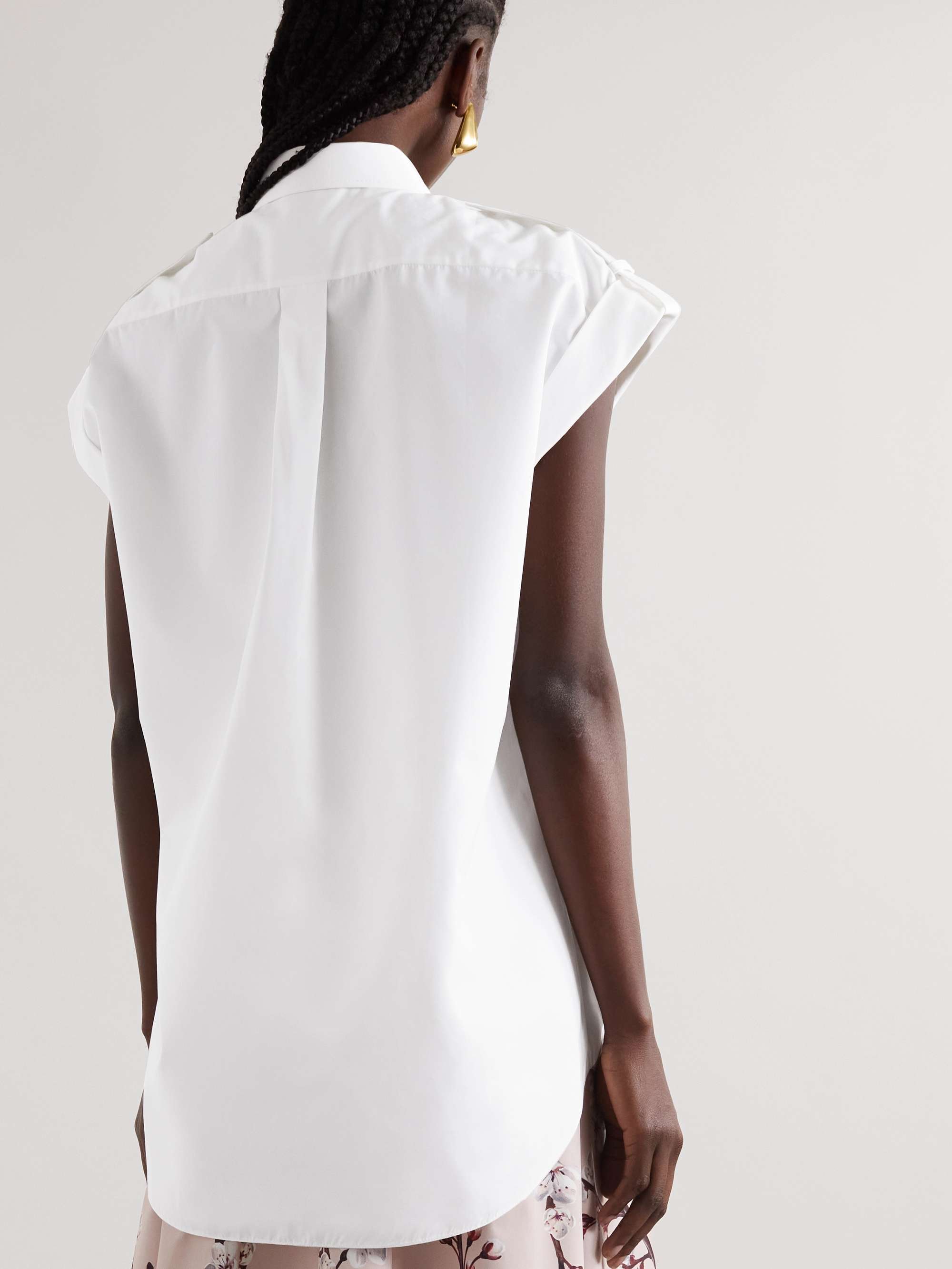 Alexander Mcqueen Short-sleeved Shirt In White