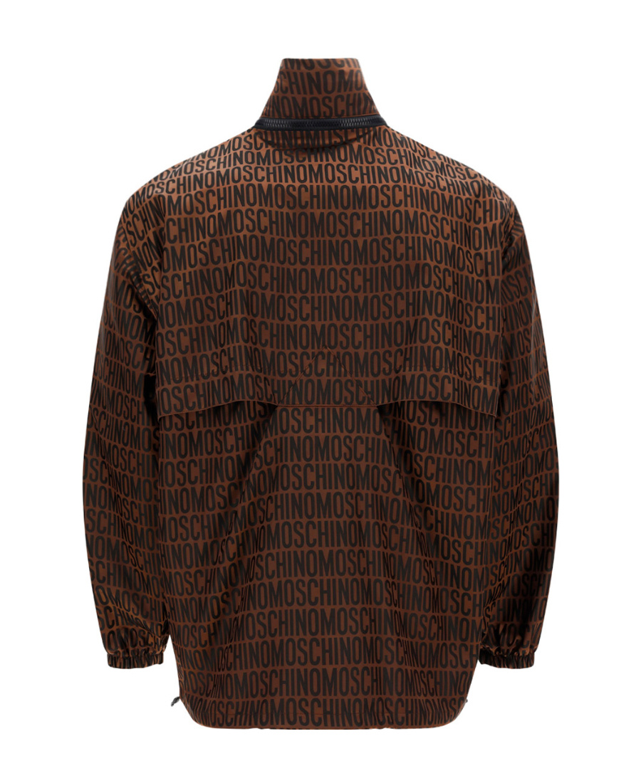 Moschino Long-sleeved Casual Jacket In Black