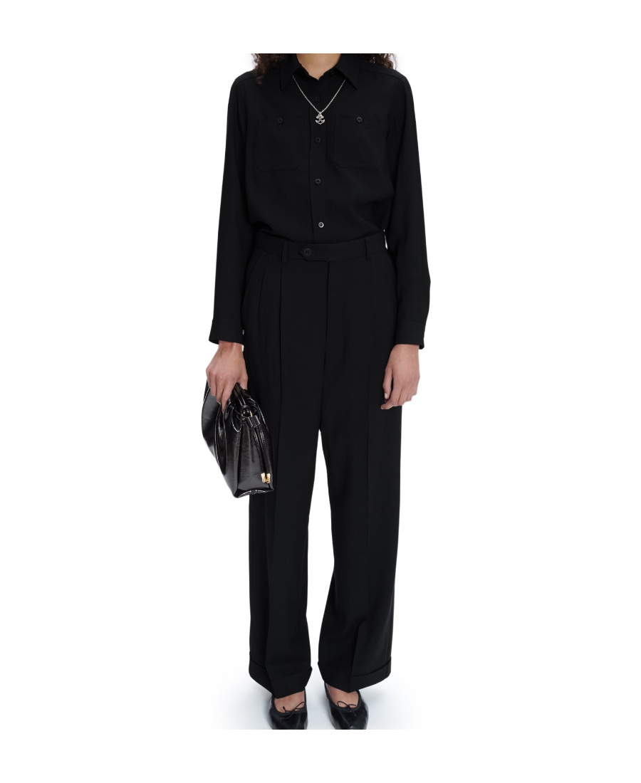 Apc Chloé Long-sleeve Shirt In Black