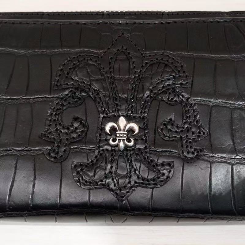 Chrome Hearts Zip Wallet In Black