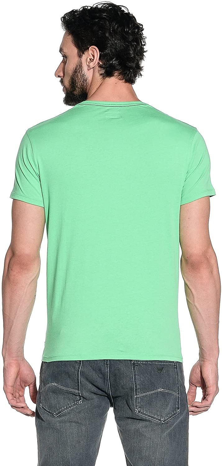Armani Jeans Logo Details T-shirt In Green