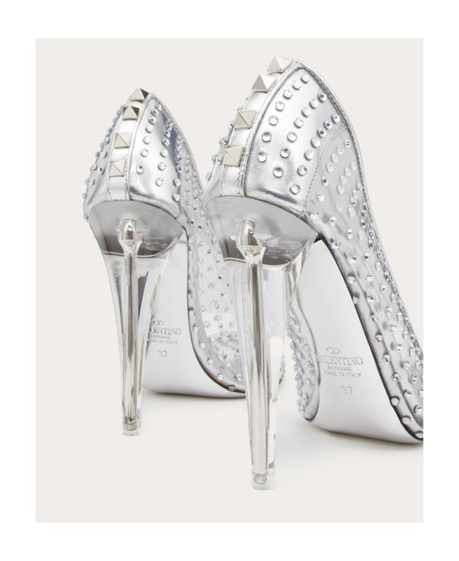 Valentino Garavani Pumps Mit Kristallen In White