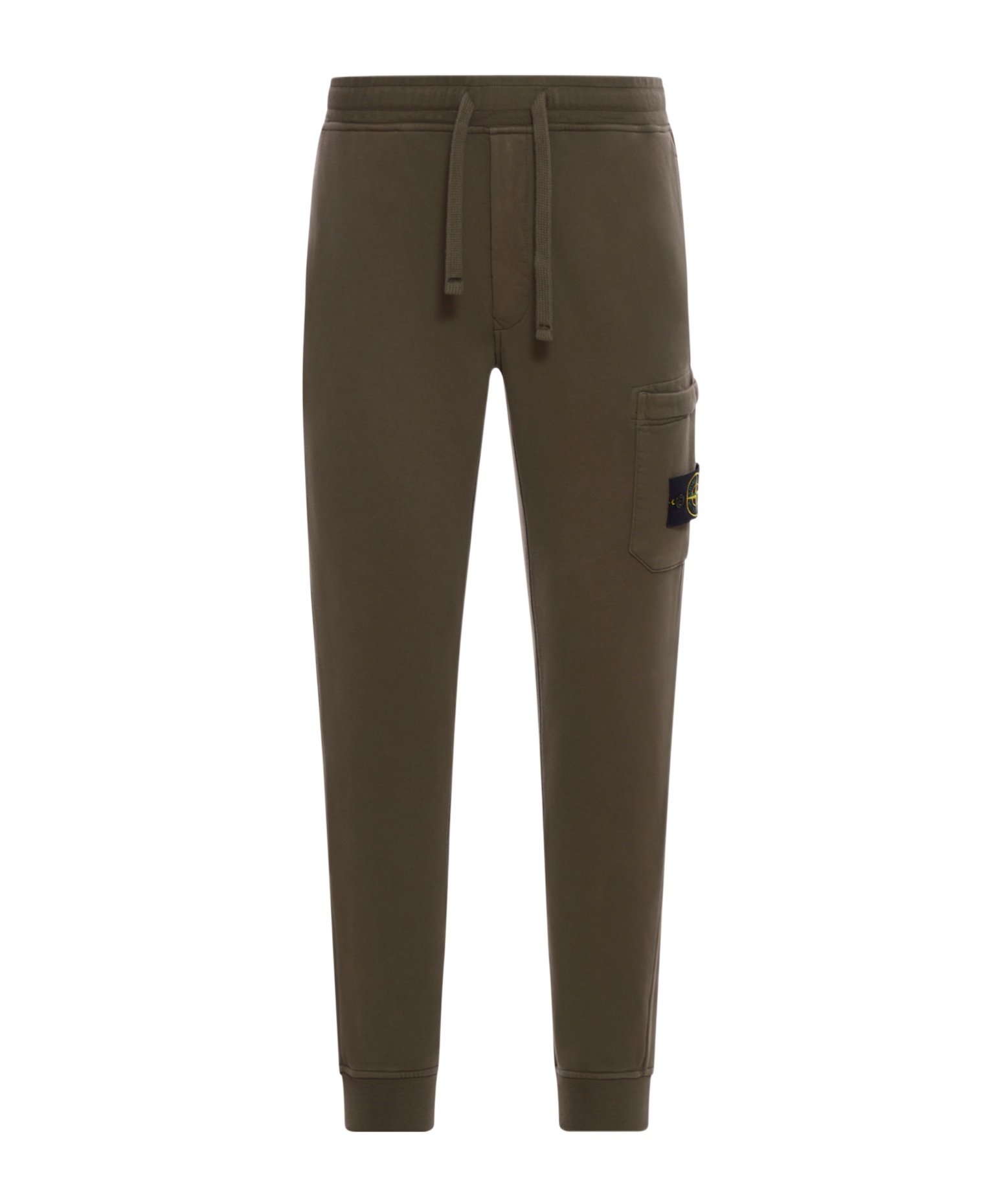 Stone Island Sports Pants With Compass Application In Green