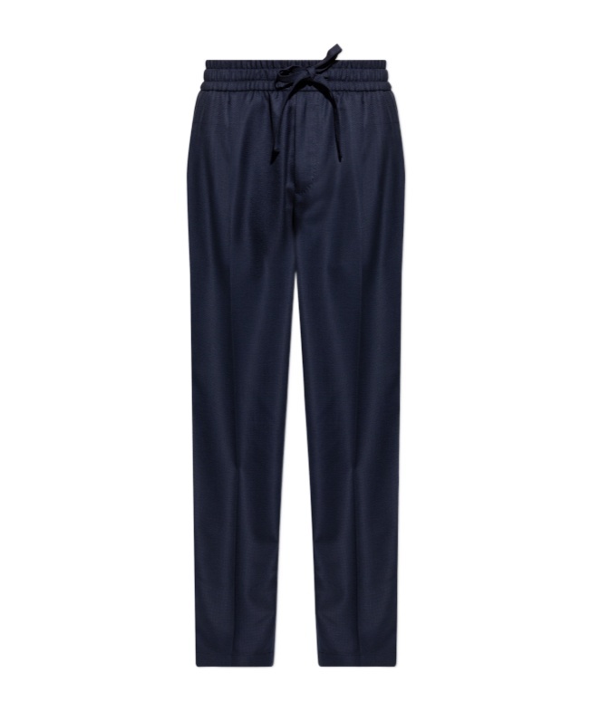 Dolce & Gabbana Drawstring Track Trousers In Blue