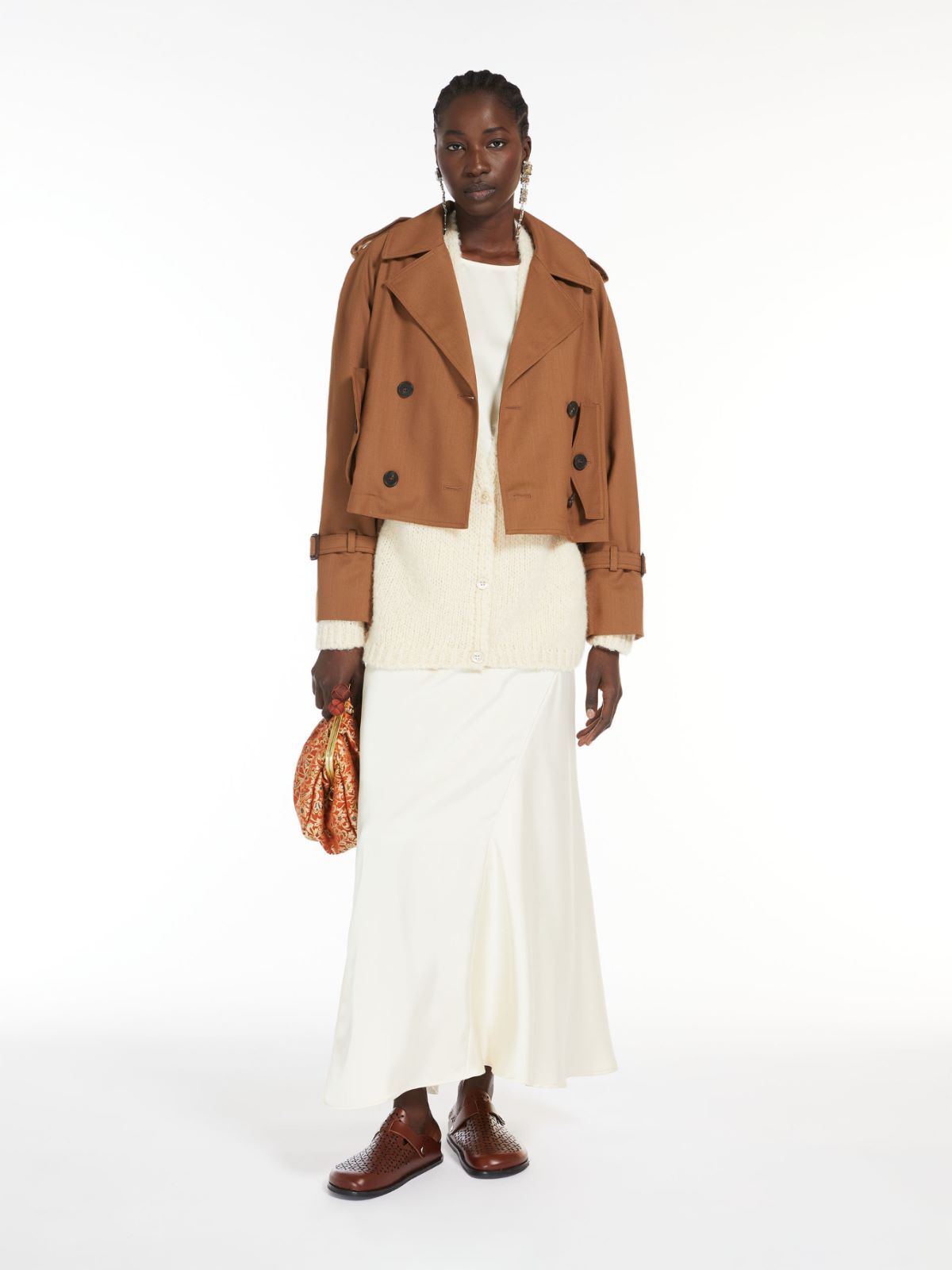 Weekend Max Mara Pleated Skirts In White