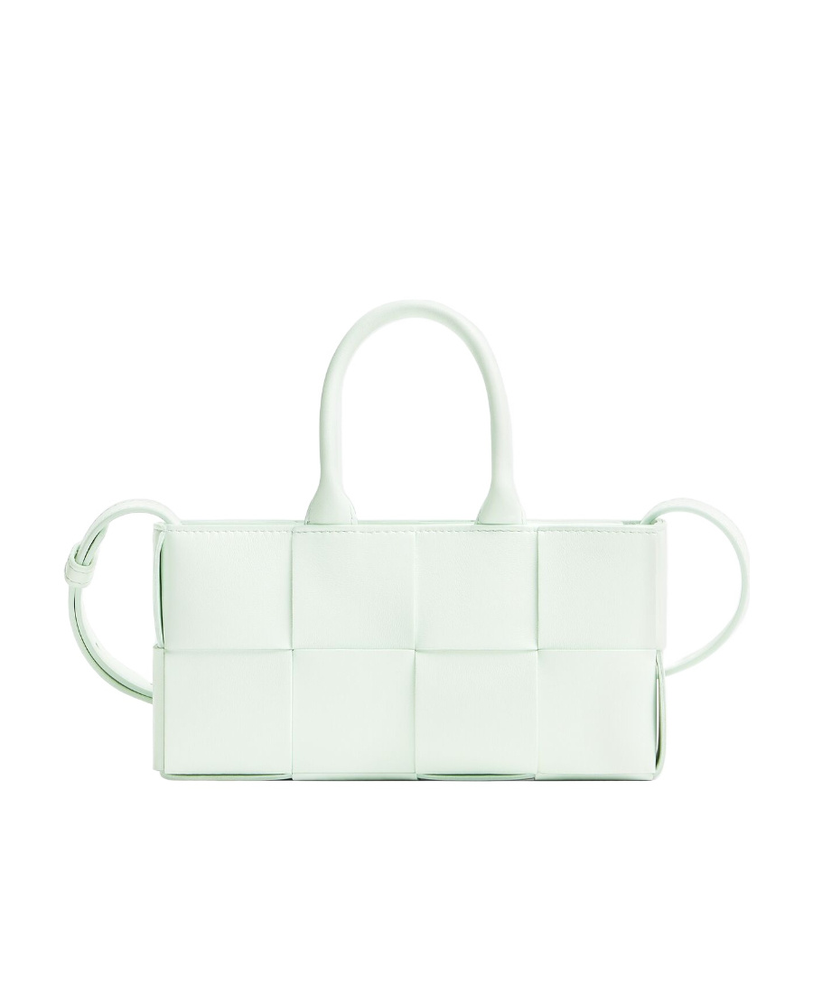 Bottega Veneta Mini East-west Arco Tote Tote Shoulder Bag In Blue