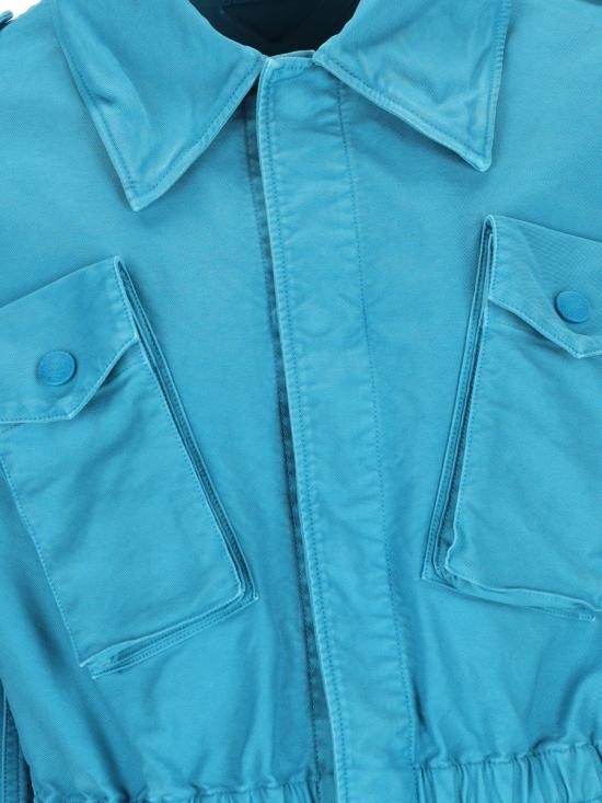 Prada Long-sleeved Casual Jacket In Blue