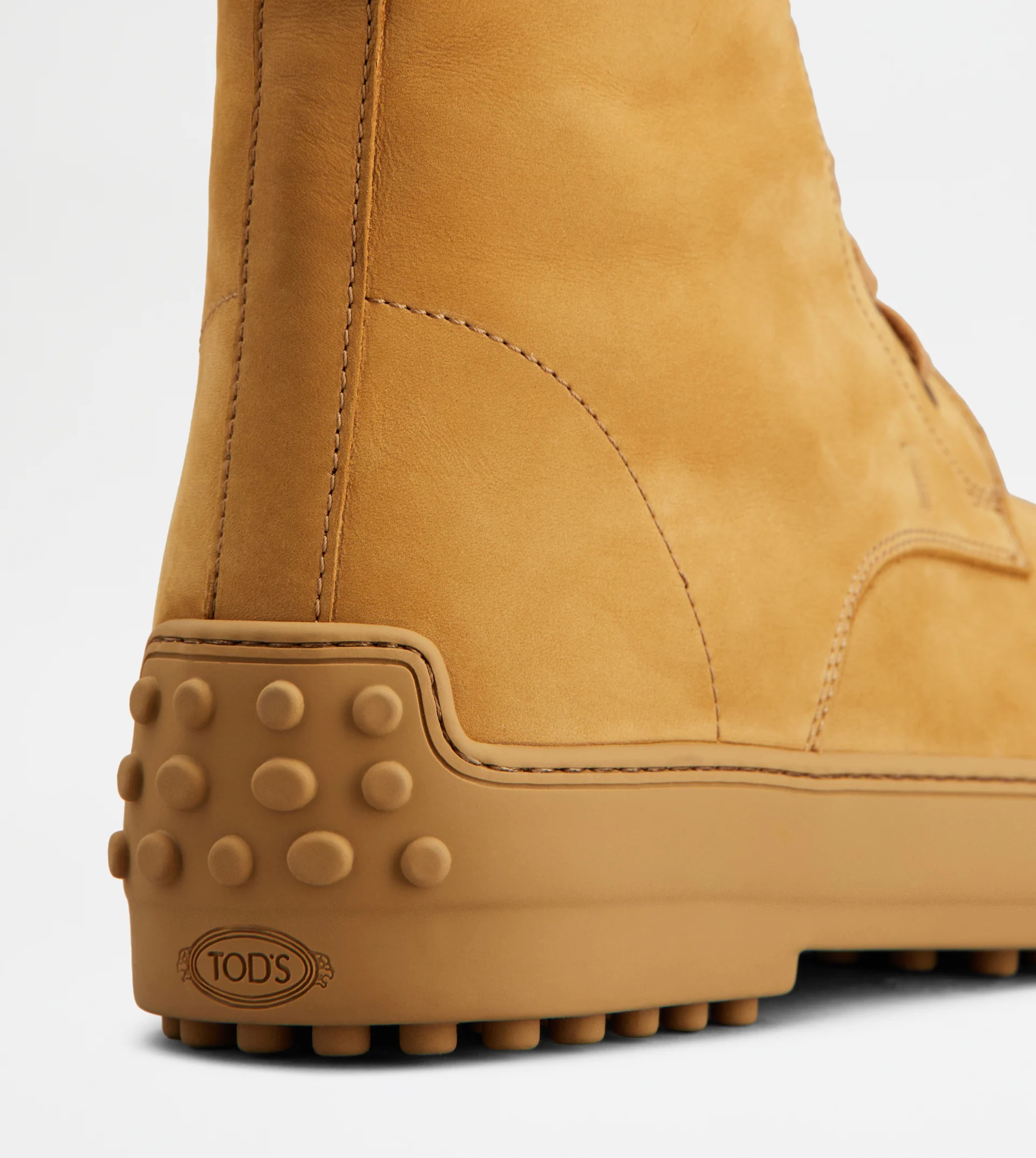 Tod's Winter Gommino Ankle Boots In Nubuck In Brown