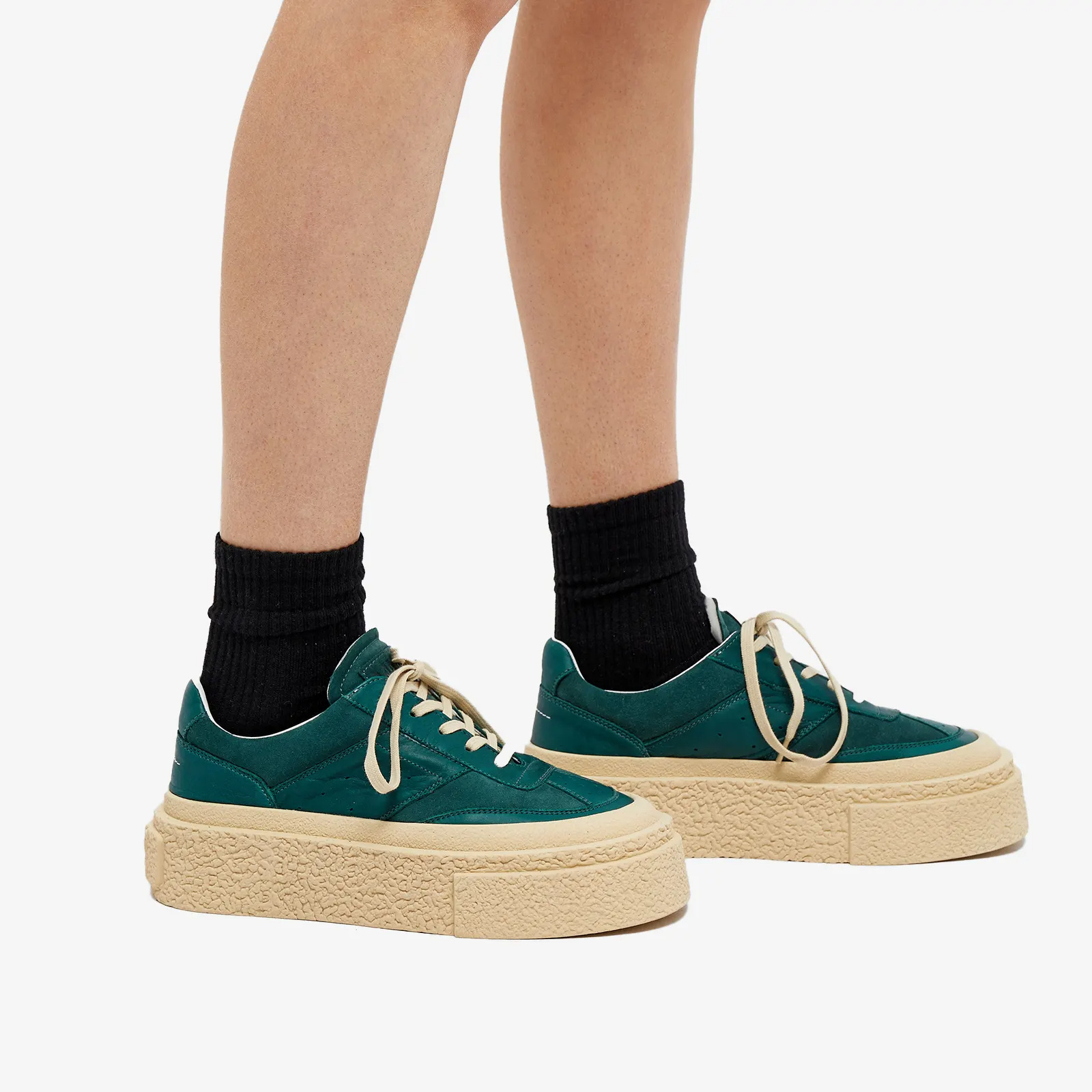 Mm6 Maison Margiela Low-top Leisure Sneakers In Nude