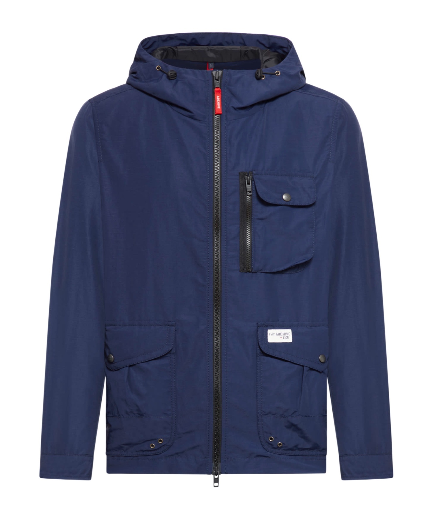 Fay Windbreaker Archive Jacket In Blue